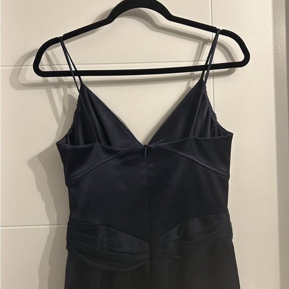 DAVID MEISTER Navy Blue Cocktail/Prom dress Midnight blue spaghetti strap size 4 - Picture 5 of 6